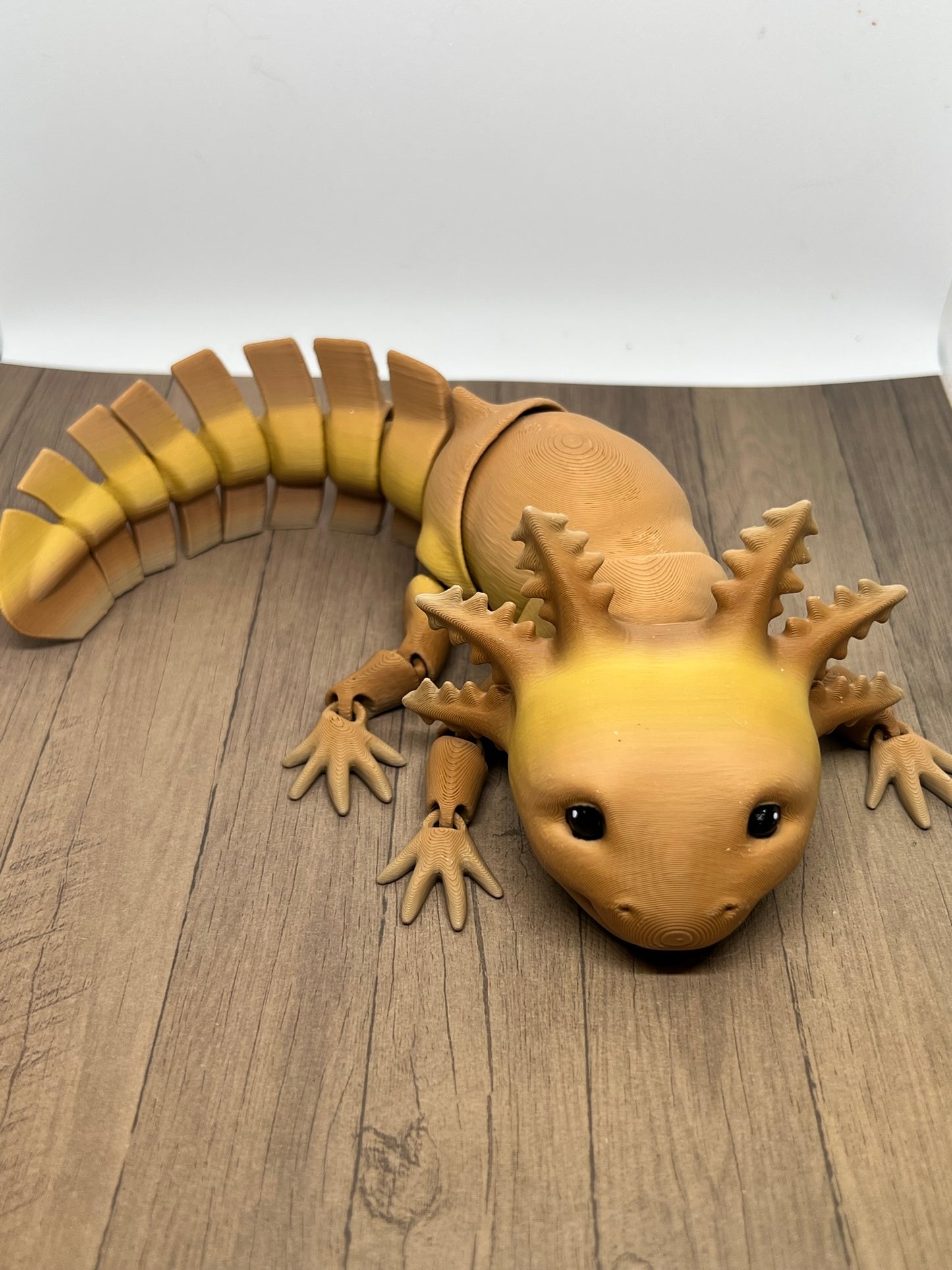 Smiling Axolotl - Medium (Solid Head Fins)