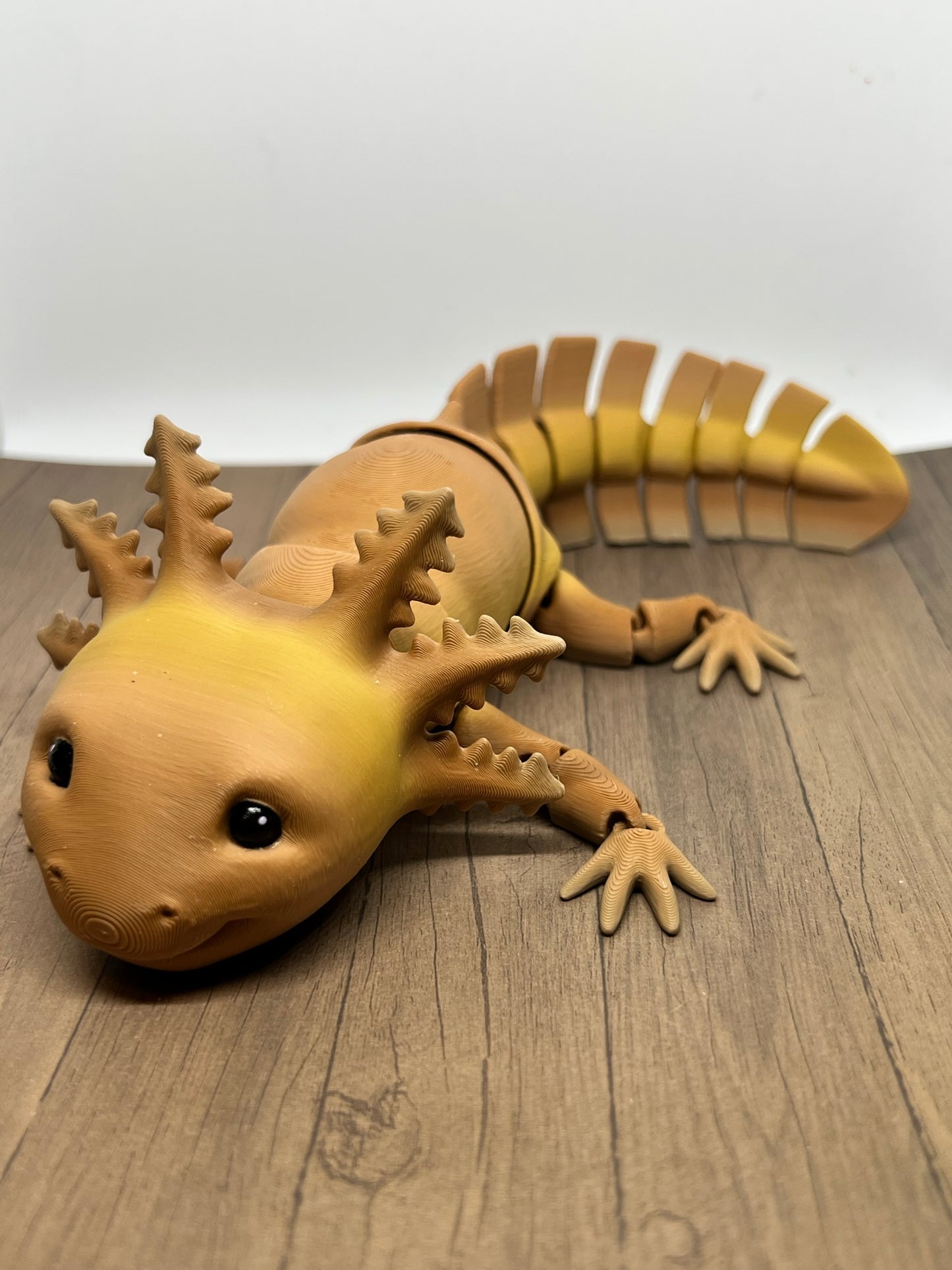 Smiling Axolotl - Medium (Solid Head Fins)