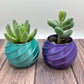 Round Bauble Spiral Succulent Holder