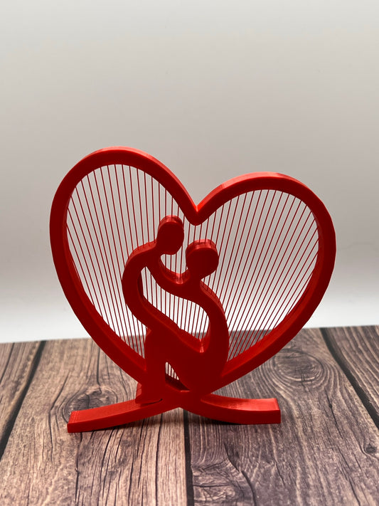 String Art Heart - Mother and Child