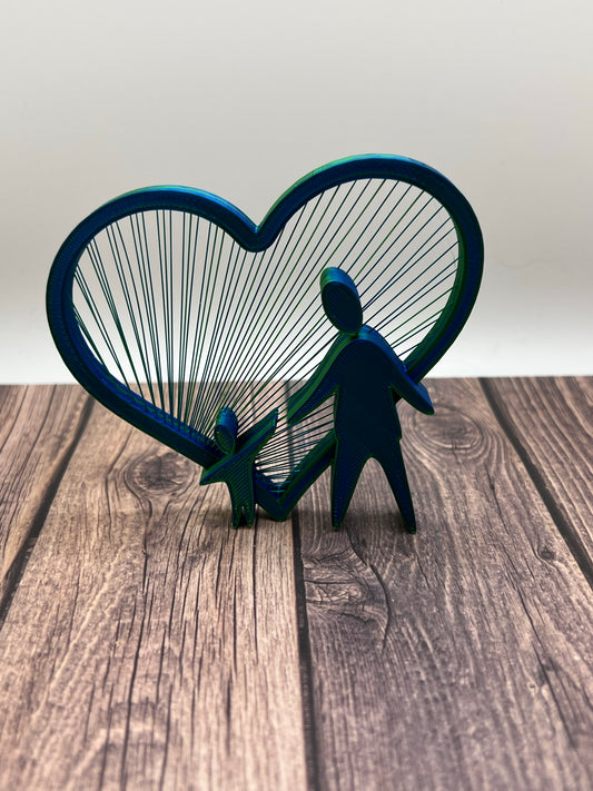String Art Heart - Father and Child