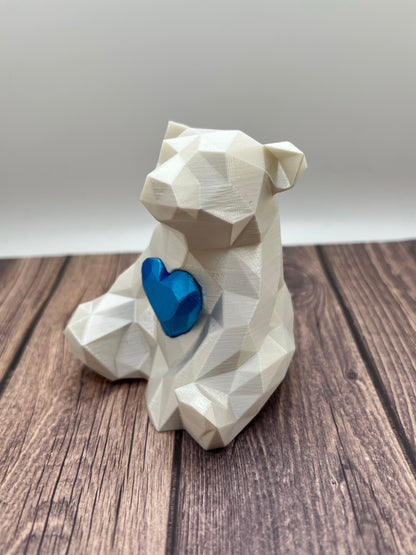 Low Poly Bear with Heart