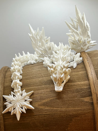 Winter Snowflake Dragon - Medium