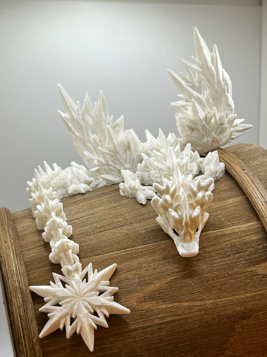 Winter Snowflake Dragon - Medium