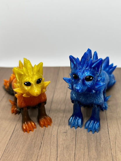 Crystal Wolf Pup - Medium