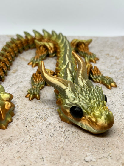 Horned Dragon with Scales - Large