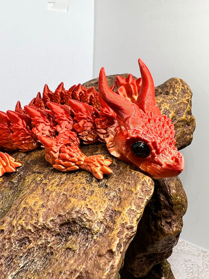 Horned Dragon with Scales - Medium