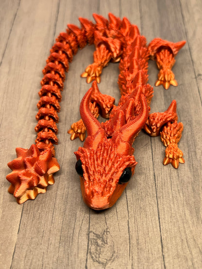 Horned Dragon with Scales - Medium