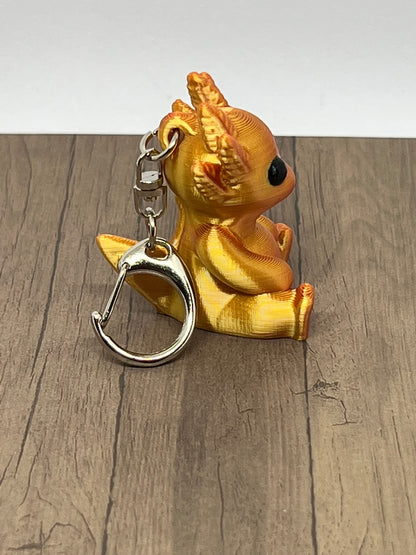 Seated Baby Axolotl Keychain/Bag Clip