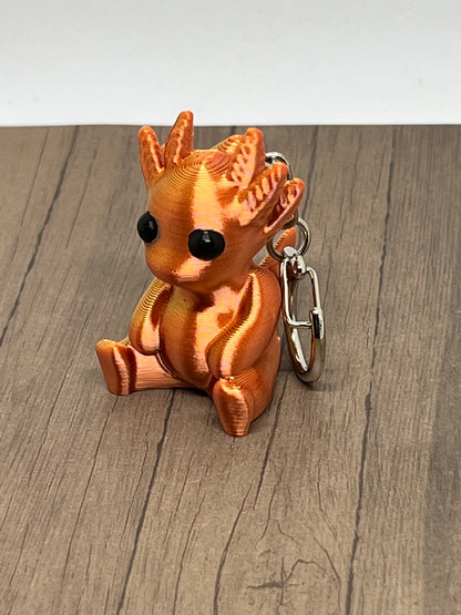 Seated Baby Axolotl Keychain/Bag Clip