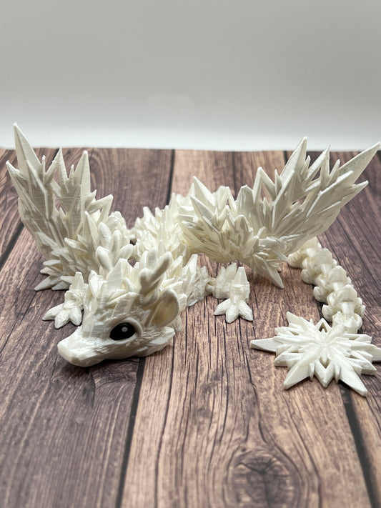 Baby Winter Snowflake Dragon - Medium